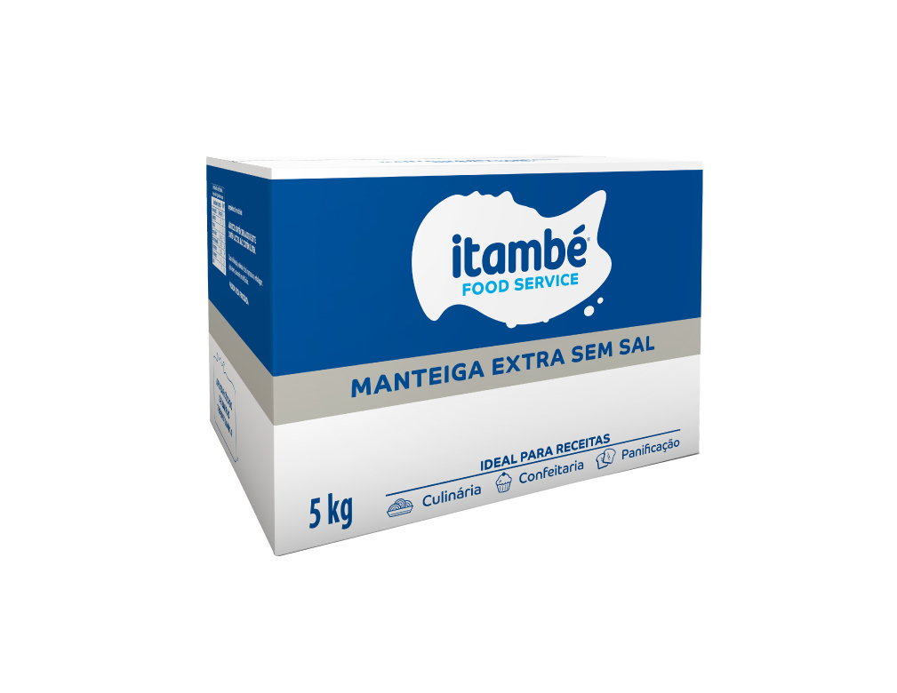 MANTEIGA EXTRA SEM SAL ITAMBÉ (CX 5 KG)